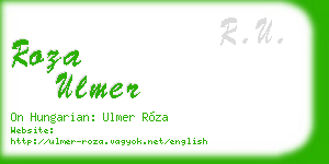 roza ulmer business card